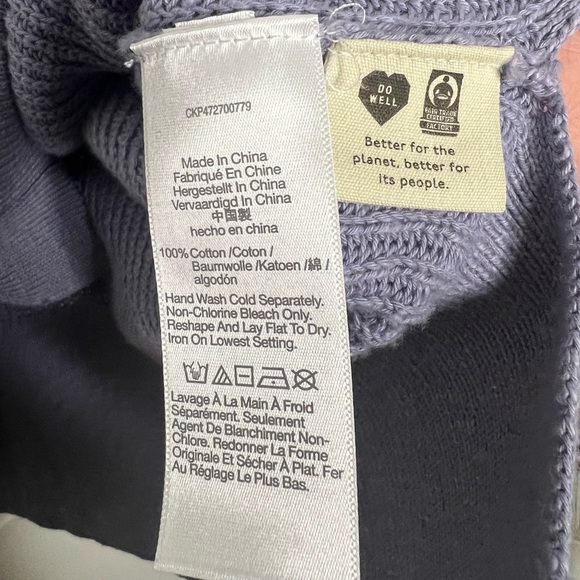 NWOT Madewell Purple Button Front Knit Oversized Cardigan Sweater Sz XXS - Picture 6 of 10